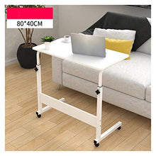 SXGKY Laptop Desk 80 * 40CM Tabella del Computer Portatile Registrabile Ruota Laptop Divano-Letto Pavimento Side Table può Essere Sollevato in Piedi Desk Scrivania Portatile FF (Color : C)