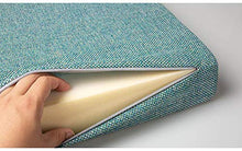 Waigg Kii - Cuscino per panca a 2 3 posti, 3/5 cm, per interni ed esterni, 100/120 cm, lunghezza per panca da pranzo (blu scuro, 80 x 40 x 5 cm)