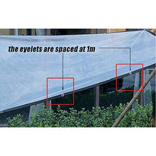 qx Telone Tenda Teloni Ombra Vele Telo Trasparente Antipioia con Occhielli Telo Impermeabile in Plastica Multiuso Resistente Agli Strappi - 100G / M² (Dimensioni: 3Mx4M),2 Mx 5 M,2 Mx 5 M