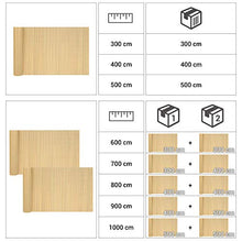 SONGMICS GPF096M Canniccio Frangivista in Plastica, Paravista per Recinzione di Giardino Terrazza Balcone, 2 Rotoli (0.9 x 3 m), Paravento con Costole Rinforzate, Beige, 0.9 x 6 m