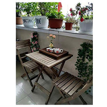 Chair QL Sedia Pieghevole Semplice in Legno Massello, Sedia da Giardino per caffè All'aperto al Latte, Sedia da Giardino per Balcone All'aperto in Legno Massello per Uso Domestico