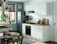Sfacil Laura Armadio Alto sopra Campana, Legno ingegnerizzato, Bianco, 60 cm