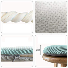 SWECOMZE 2 cuscini per sedia, 43 x 41 x 35 cm, cuscino per sedia, cuscino per sedia, con nastri, sedia da giardino (blu)