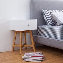 FTFTO Accessori per la casa Comodino in Legno massello Cassetto per Camera da Letto Cassetto per Piccole credenze Mobili per Camera da Letto angolari Bianchi