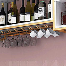 Portabottiglie in legno massello in ferro battuto, portabottiglie in vetro per calice di lusso leggero a parete/A / 120×25×60cm