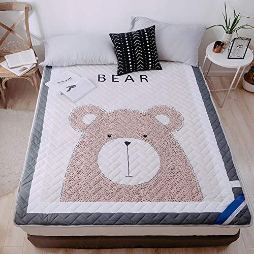 YXXCD Materasso Letto Futon Tatami Tappetino, Cartone Animato Stampato Materasso Terra Super Soft Mantieni Caldo Adorabile Pieghevole Student Domestico-b 120x200cm(47x78inch)