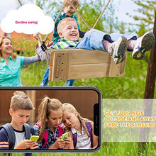 UPANV Sedile Altalena in Legno per Adulti E Bambini Sedile Sospeso in Corda da Giardino da Esterno con Corda Regolabile in Altezza