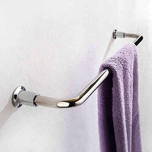 WLVG Portasciugamani Portasciugamani Portasciugamani Bagno in Acciaio Inox con Asta Singola Installazione Perforata per Bagno Cucina 60 cm