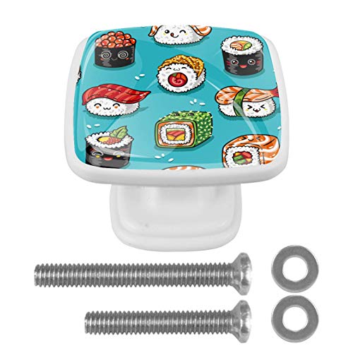 Set di 4 maniglie rotonde per armadio da cucina, credenza, cassettiera, cassettiera, con viti per cucina, comò, armadietto, bagno, armadio