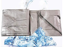 LXD Teloni, Tela cerata imbottito incatramata incatramata di plastica panno incatramata Parasole protezione solare auto Vele da Barra dei colori Argento 220G / m², spessore 0,4 mm,A,4 * 8m