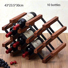 LHQ-HQ cremagliera del Vino in Legno con 10 Bottiglie di Cantina