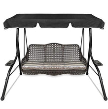 SXMY Copertura di Ricambio per Dondolo da Giardino, Copertura Antipioggia Superiore Oscillante 210D Aggiornata per Giardino, Esterno, Patio, Yard, Seat,001,164 x 114 x 15cm