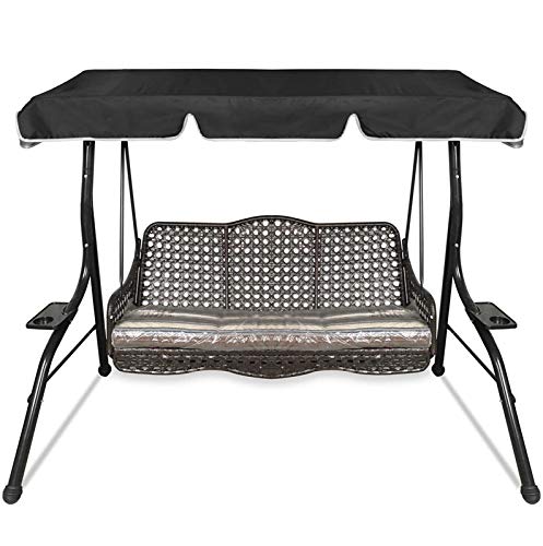 SXMY Copertura di Ricambio per Dondolo da Giardino, Copertura Antipioggia Superiore Oscillante 210D Aggiornata per Giardino, Esterno, Patio, Yard, Seat,001,164 x 114 x 15cm