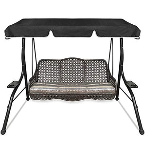 SXMY Copertura di Ricambio per Dondolo da Giardino, Copertura Antipioggia Superiore Oscillante 210D Aggiornata per Giardino, Esterno, Patio, Yard, Seat,001,164 x 114 x 15cm