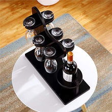 DAGONGREN Supporto in Legno per Bicchieri da Vino, per Bicchieri da Vino, per Bottiglie di Vino