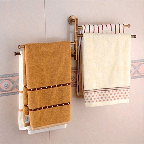 MBYW Portasciugamani Moderno Minimalista Portasciugamani Elegante per Il Bagno di Moda Portasciugamani da Cucina in Ottone Anticato in Rame Anticato  Adatto per Bagno,Cucina, Ufficio o Altri luoghi