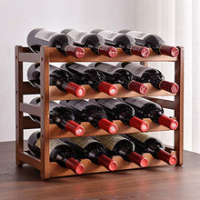 ZHAORU Portabottiglie in Legno massello, Supporto per Organizer per Bar, Ripiani per Bottiglie di Champagne, Perfetti per la casa e la Cucina