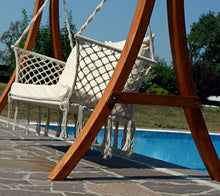 SAS Altalena da Giardino Hollywood in Legno larice con Panca Waikiki di AS-S