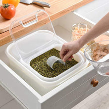 Rockyin Sigillato in plastica Copertura di Vibrazione con Le imposte Rice silos di immagazzinamento Cucina Ambientale Storage Box 10kg