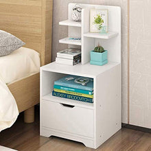 MMWYC Comodino Comodino semplice bagagli Piccolo comodino Governo di immagazzinaggio multifunzionale moderno semplice Camera Rack, Bianco, 32.5 * 25.5 60cm * ( Color : White , Size : 32.5*25.5*60cm )