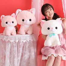 YiXing - Peluche a forma di gatto con gattino, 1 pezzo, colore: nero, altezza: 40 cm