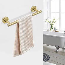 BigBig Home Portasciugamani in oro, porta asciugamani da bagno, supporto da parete in acciaio inox spazzolato da 12 pollici SUS304