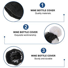 PRETYZOOM Copri Bottiglia di Vino di Natale Mini Cappello E Sciarpa di Babbo Natale Lavorato A Maglia per Le Vacanze Decorazione di Bottiglia di Vino Casa delle Bambole Decorazioni da