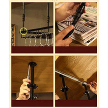 L.TSN Portabicchieri da Vino, mensola Portabicchieri da Vino Portabicchieri da Champagne Portabottiglie Portabottiglie da soffitto (Dimensioni: 60 * 35cm)