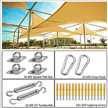 Ombreggiante Rettangolo,Tenda A Vela,Tenda Parasole Esterno, Telo Da Sole,Anti-Raggi UV,Parasole Per Esterni/Giardin/Cortile, Con Kit Di Fissaggio A Fune,3 * 2.5m