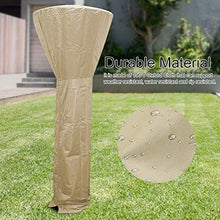 Take Fan - Copertura resistente e pratica per riscaldamento, resistente alle intemperie, impermeabile, per esterni, colore: beige