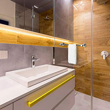 BOPai Ventosa a Vuoto Portasciugamani Da Parete 61cm, per Bagno, No Trapano, Montaggio a Muro, Finitura Lucida