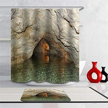 LIYAN Combinazione Bagno. Immagini Chiare E Colori Vivaci Rendono Il Tuo Bagno Pieno di Vita. Accessori da Bagno. Fiume Che Attraversa La Grotta.