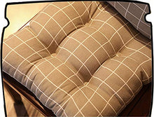 SWECOMZE 1 cuscino per sedia da giardino con schienale basso, 40 x 80 cm, cuscino per sedia con schienale e schienale, 2 cuscini per sedia con fasce per interni ed esterni (altezza)