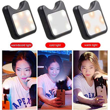 Luce Riempimento Anello Selfie Ricaricabile 2 in 1, Luce Riempimento Selfie Clip Luminosità Temperatura Colore Regolabili Smartphone, Video Live Stream Macro Grandangolare HD,A