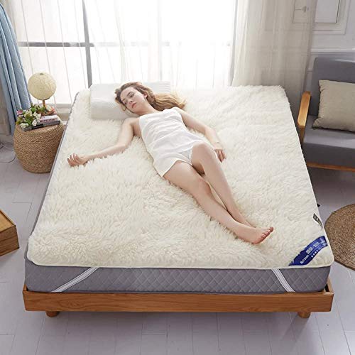 LJYY Coprimaterasso Futon Materiali Sottili e Naturali Morbido Adatto alla Pelle Dormitorio Confortevole Varie Dimensioni-A 180x200 cm (71x79 Pollici)