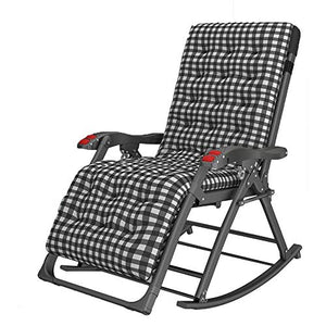 FUFU Sedie a Sdraio Sedia da Dondolo da Giardino con Materasso Pieghevole reclinabile all'aperto Regolabile a Sdraio Regolabile a Rocker Sedile Zero-gravità con Supporto Lato poggiatesta Supporti per
