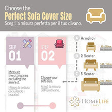 HomeLife - Copridivano Due posti con Laccetti in Cotone - Elegante Salvadivano 2 posti Tinta Unita | Telo per Copertura e Protezione da Polvere, Macchie e Usura | Alta qualità Made in Italy - Rosso