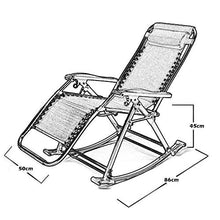 Generic Brands Lettino Prendisole Zero Gravity Patio Sdraio, Poltrone Pieghevoli per Esterni, per Patio Spiaggia Prato Campeggio Sedia a Dondolo Portatile