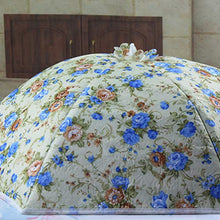 Cabilock Pop-Up Picnic Cibo Tenda Fiore Ombrello Pieghevole Copertura per Alimenti per Feste Picnic Allaperto (Rosa Blu)