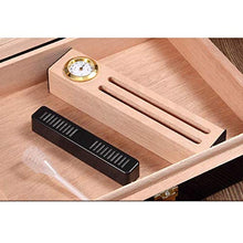 XZJJZ Cigar Box Humidor Viaggi - con igrometro e umidificatore Transparent Glass Window Cigar Box Box di Viaggio Cigar Box Portatile Rimovibile