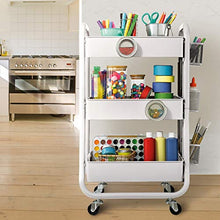 &ripiano di stoccaggio Scaffale, Movable bagagli Piccolo Carrello Bagno Soggiorno da terra multifunzione a 3 strati Rack bagagli Scaffale di finitura