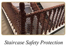JFFFFWI Rete per Balcone, Rete di Sicurezza per Bambini Protezione per Bambini Decorazione di recinti Arrampicata Corda Tessuta Autocarro Rete per reti da carico Reti da ringhiera Rete da ringhiera