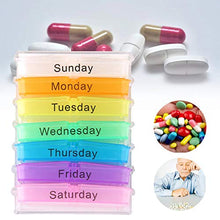 Logicstring Scatola per Medicinali in Plastica 7 Giorni, Grande Scatola per Pillole, Compresse Medicinali, Distributore di Pillole