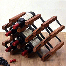 LHQ-HQ cremagliera del Vino in Legno con 10 Bottiglie di Cantina