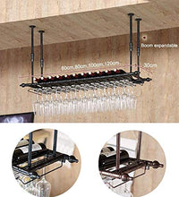 Portabottiglie da vino retrò in metallo Scaffale di stoccaggio in ferro nel bar Soffitto a soffitto Appeso a parete Vino Champagne Calici in vetro Porta bicchieri Portabottiglie Conservazione del vino
