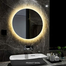 L&ED Specchio Rotondo Retroilluminato, Specchio Cosmetico A Led A Parete, Specchio Da Barba Senza Cornice Con Luce, Antideflagrante Ad Alta Definizione