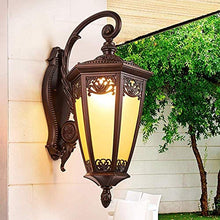 N / A squisita Illuminazione Luce Parete del Giardino Impermeabile Cirrodor Gazebo Garden Villa Garden Illuminazione Staffa Alluminio Vetro Porta Portello Modellato E27 Testa