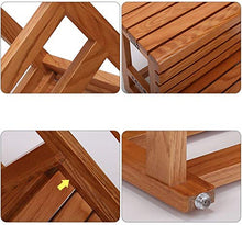 Sgabelli da bar Sedia da pranzo Poltrone Sgabello con scala in legno massello Sgabello multifunzionale Poggiapiedi / Scarpe per il cambio Sedie pieghevoli Sgabello da bagno con 2/3 gradini (Color