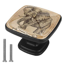 Elefante retrò 4 PCS Pomelli per Porta, Pomolo per Mobile, Pomelli per Mobili con Viti, Maniglia per Armadietto, Pomelli per Porta, Pomelli per Cassetti per Porta, Armadio, Cassetto e Credenza