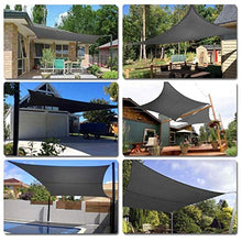 QI-CHE-YI Shade Sails Heavy-Duty, Poliestere Impermeabile Teloni, coprendo Giardini Esterni ed Esterni Tende da Campeggio,Grigio,2×4m